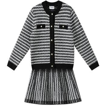 Metersbonwe children's clothing suit girls winter new sweet trendy woolen exquisite small fragrance design suit