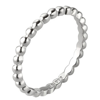 Zheng yinji pure silver 999 ring beaded sterling silver women's ring fashionable and simple gift for girlfriend with exquisite ring
