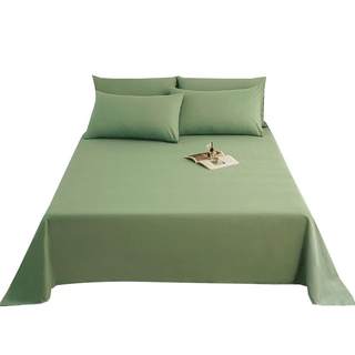 Single piece washed cotton bed sheet dormitory single