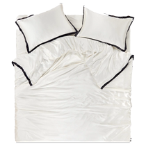 tbh Brutalist Home Panda Bang Bang 22 Mumi Heavy Silk Four-piece Set 100 Mulberry Silk Bedding Set Summer