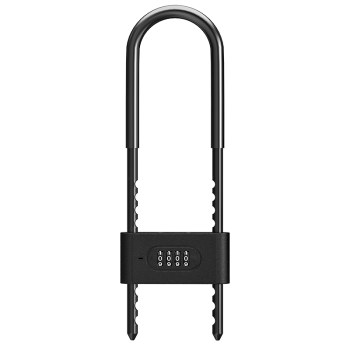 Alloy steel glass door anti-theft and anti-pry u-shaped combination lock