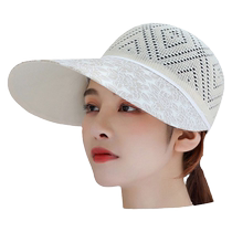 Sun hat for women with large brim in summer empty top for sun protection Korean version versatile for travel beach ladies sun visor cool hat