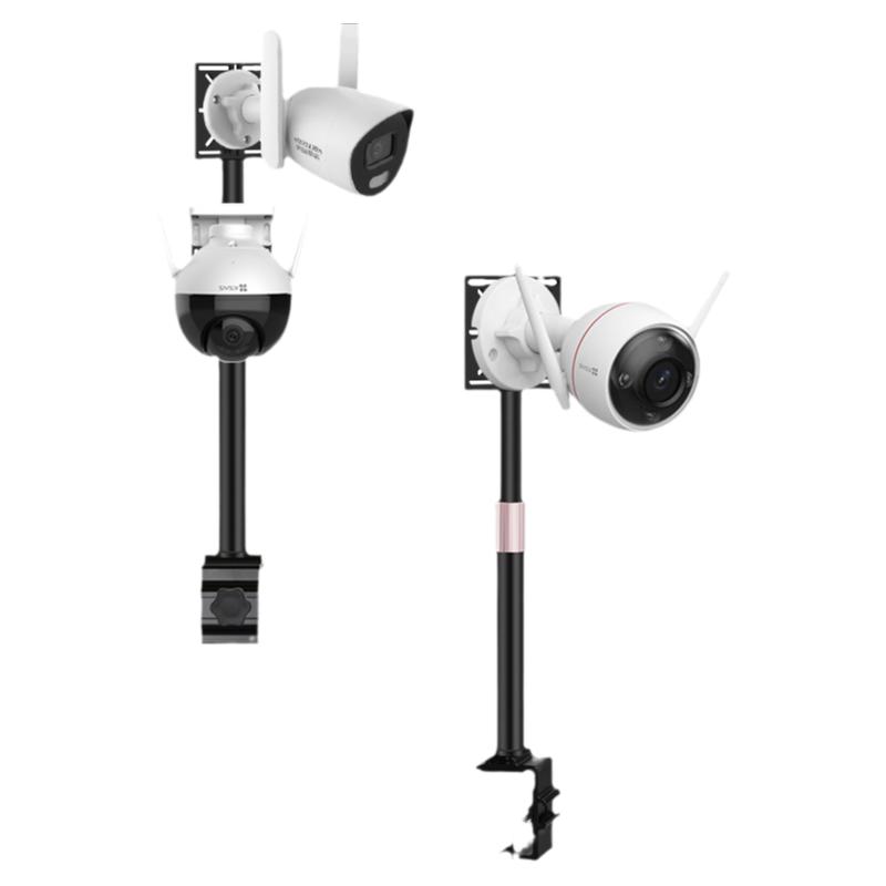 Hole-free surveillance camera ball machine two-way clamp bracket