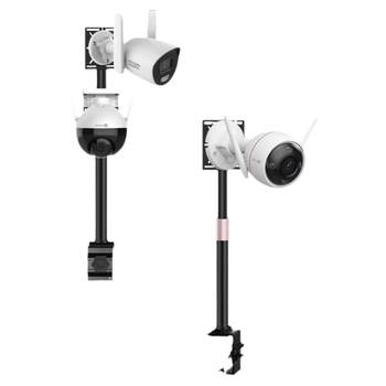 Hole-free surveillance camera ball machine two-way clamp bracket