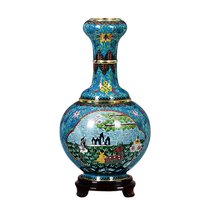 Collection certificate of Wang Ruiyus works Beijing cloisonné vase ornaments traditional handicrafts business and foreign affairs gifts
