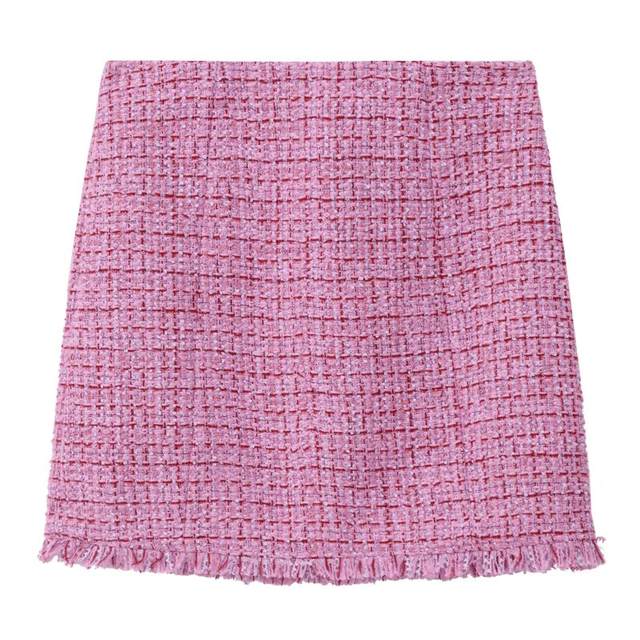 LILY Aolai spring new women's clothing retro temperament elegant commuter A-line skirt short skirt