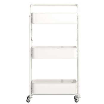 Trolley storage rack floor-standing mobile multi-layer stainless steel kitchen storage rack bathroom gap snack storage car