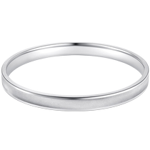 CRD PT950 platinum bracelet simple white gold round bracelet womens official bracelet