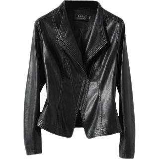 羊皮外套女短款黑色修身加大码海宁真皮2025秋冬新品绵羊皮女皮衣