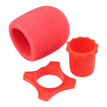 Microphone cover anti-slip rubber protective cover ktv microphone sponge anti-spray and fall ring dust cover non-disposable microphone