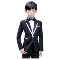 Luo Meng childrens suit suit boy British handsome boy small host piano performance suit flower girl dress spring