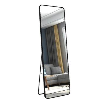 Aluminum alloy full-length mirror, floor-standing mirror, damaged, re-shipped