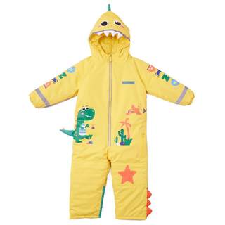 KK树儿童滑雪服连体男童女童宝宝滑雪装备防水加厚滑雪衣秋冬季