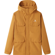 Camel windbreaker jacket mens spring and autumn functional work jacket 2024 outdoor trendy travel clothing hiking and mountaineering clothing