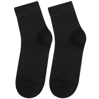 Langsha Socks ຜູ້ຊາຍຝ້າຍບໍລິສຸດທໍ່ກາງດູໃບໄມ້ລົ່ນດູໃບໄມ້ລົ່ນແລະລະດູຫນາວ Thickened ສີດໍາຍາວທໍ່ລະດູຫນາວລະດູຫນາວລະດູຫນາວຖົງຕີນຝ້າຍ deodorant ຖົງຕີນຜູ້ຊາຍ