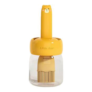 Oil brush with bottle integrated food grade silicone brush with high temperature resistance