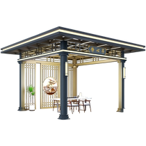 Boyilin aluminum alloy sun room outdoor tea room courtyard garden glass room electric sunshade modern courtyard pavilion