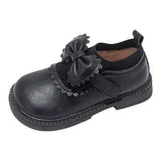 Maima girl shoes Children's princess small leather shoes 2022 new spring and autumn leather soft bottom female baby Boy Lun single shoes