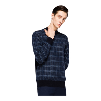 Saint edelweiss 100% cashmere jacquard business pullover