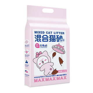Huaqing meow mixed cat litter tofu cat litter bentonite deodorant water-absorbing agglomeration dust-free strong deodorization 2.3kg