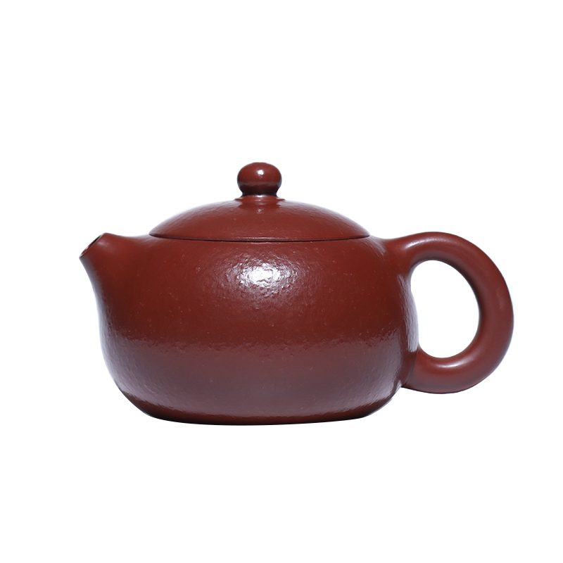 古代中国 明代～清代頃 古赤絵 天啓赤絵 四面花文様 広口壺 罐