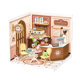 Rolife Ruolai Super World Cafe birthday gift girl building block assembly toy diy miniature model