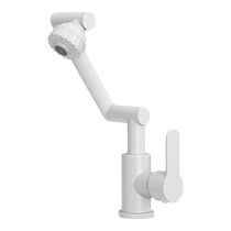 Aishujia basin multi-function faucet universal hot and cold water bathroom washbasin single hole mechanical arm rotation