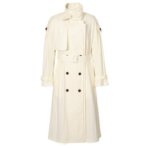 (Mall same) Poetry Fan double-row buttons in long wind clothes 2024 Spring new pop jacket 3F3260161