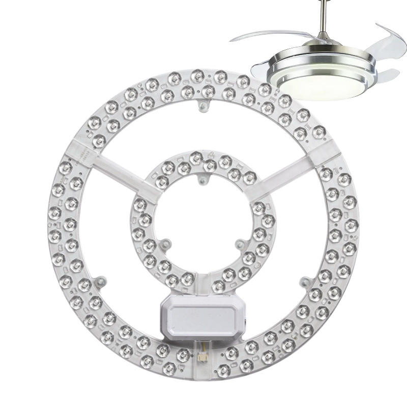 Fan light LED wick magnetic installation without drilling