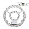 Fan light LED wick magnetic installation without drilling