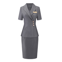 High-end summer professional suit jewelry store temperament goddess style work clothes case customer service formal thin style