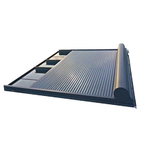 Sunroom sunshade roof outdoor aluminum alloy canopy electric retractable windproof roller blind glass roof insulated roof