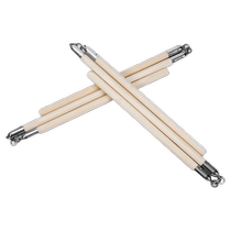 Pewter pole wooden three-section stick stainless steel martial arts supplies performance three-section stick white wax pole martial arts stick nunchaku