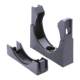 Square bracket bellows fixing seat with cover tube clamp