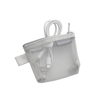 Perspective gauze simple data cable storage bag is compact