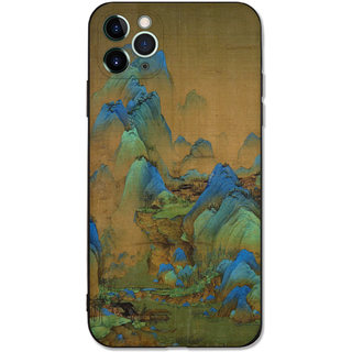 Wang Ximeng of the Northern Song Dynasty, thousands of miles of rivers and mountains, graphic art, Chinese ancient style, national trend, and traditional Chinese painting. Only this green and beautiful mobile phone case is suitable for Apple, Huawei, VIVO