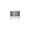TWOR s925 silver black lace ring