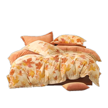 Mercury Home Textiles Milk Velvet Four-piece Set Thickened Warm Velvet Antistatic Set Autumn and Winter Warm Sheets and Quilt Covers 24 New Products