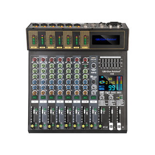 Mixer with otg live recording dsp reverberation console