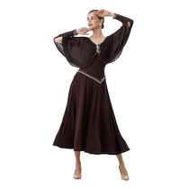 Yundance Rhythm Dance New National Standard Modern Dance Practice Dance Wear Ballroom Dance Waltz Dress Customized