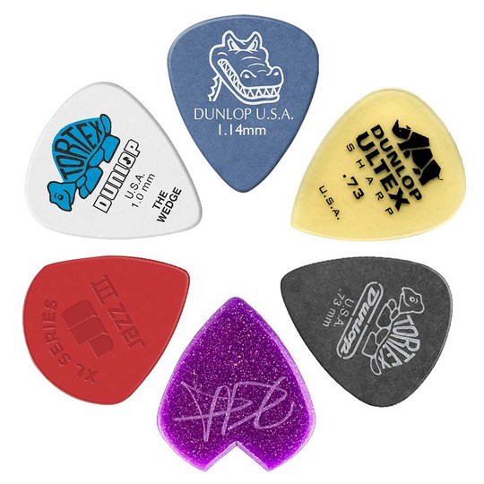 Dunlop DUNLOP-Picks sind rutschfest und verschleißfest