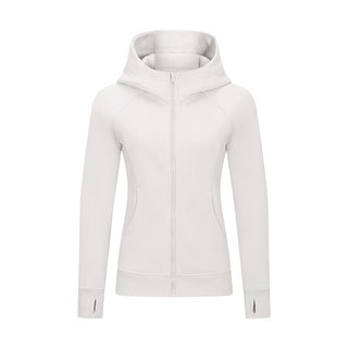 修身运动外套女2025新款长袖卫衣跑步保暖薄绒健身瑜伽服上衣套装