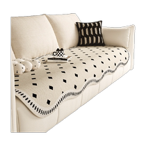 High-end special-shaped sofa cushion universal non-slip leather sofa cushion for all seasons 2024 new chenille cover blanket