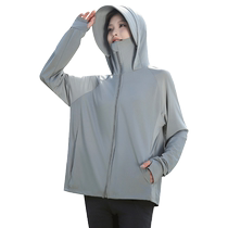 Mijuting Summer Sun Protection Clothing Womens Anti-UV Ice Titanium Raw Yarn Nylon New Sun Protection Clothing Ice Silk Breathable Jacket