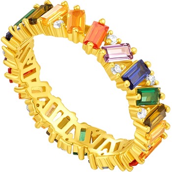 Chao acer plays with rainbow candy silver ring s925 silver