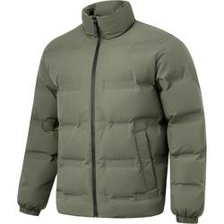 Li Ning hot pot down jacket WARM AT locking ອຸນ​ຫະ​ພູມ​ແລະ​ກັນ​ນ​້​ໍ​າ repellent ອອກ​ແບບ​ໃຫມ່ jacket ເຂົ້າ​ຈີ່​ສັ້ນ​ສີ​ດໍາ​