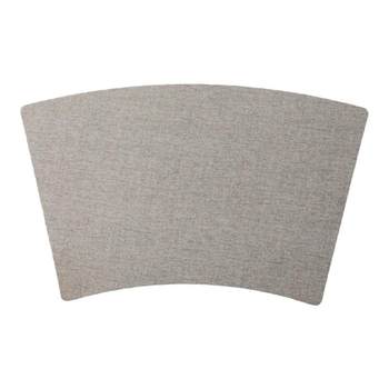 Thickened placemat round table fan-shaped leather waterproof oil-proof and anti-slip heat-insulated placemat hotel restaurant dining table mat water washing