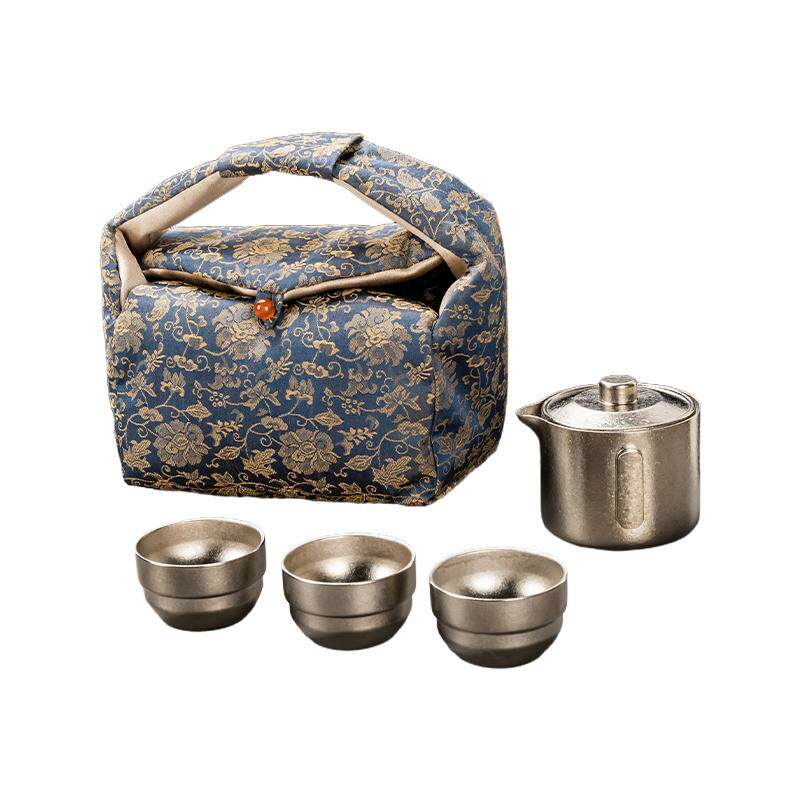 Rongshantang pure titanium teapot quick cup portable travel