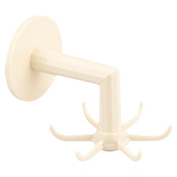 Modern housewife wall-mounted six-claw rotating suction cup hook