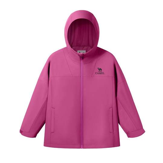 骆驼童装儿童冲锋衣三合一户外保暖女童滑雪服加绒防水男大童外套